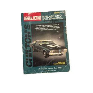 Vintage General Motors Cutlass RWD 1970-87 Chiltons Repair
